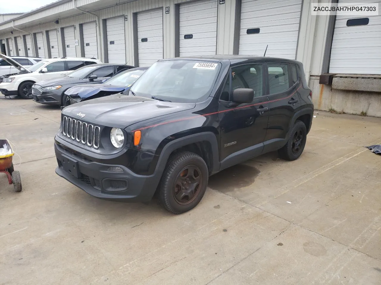 2017 Jeep Renegade Sport VIN: ZACCJBAH7HPG47303 Lot: 75955694