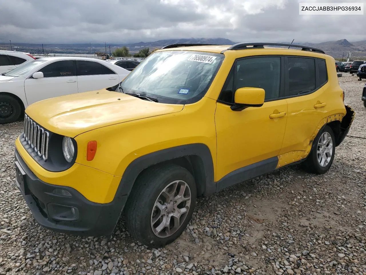 2017 Jeep Renegade Latitude VIN: ZACCJABB3HPG36934 Lot: 76500974