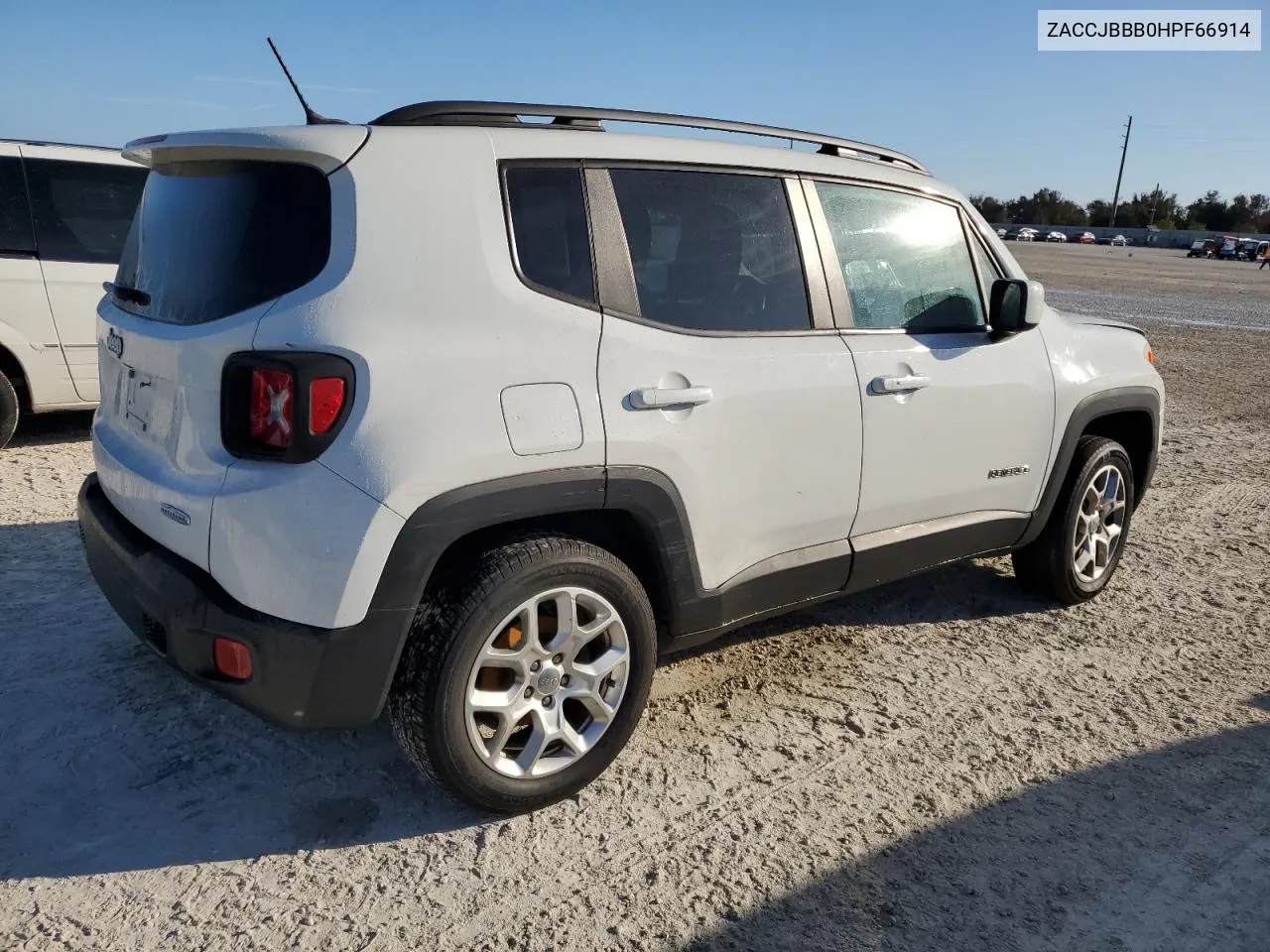 2017 Jeep Renegade Latitude VIN: ZACCJBBB0HPF66914 Lot: 77873644