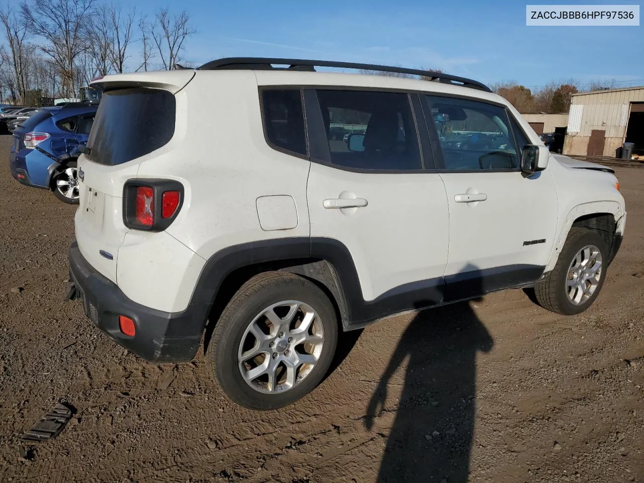 2017 Jeep Renegade Latitude VIN: ZACCJBBB6HPF97536 Lot: 78594054