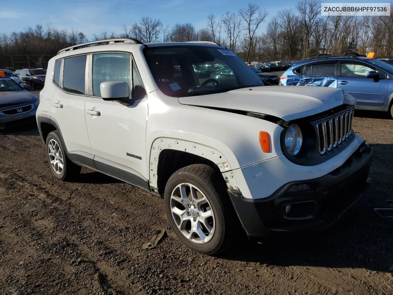 2017 Jeep Renegade Latitude VIN: ZACCJBBB6HPF97536 Lot: 78594054