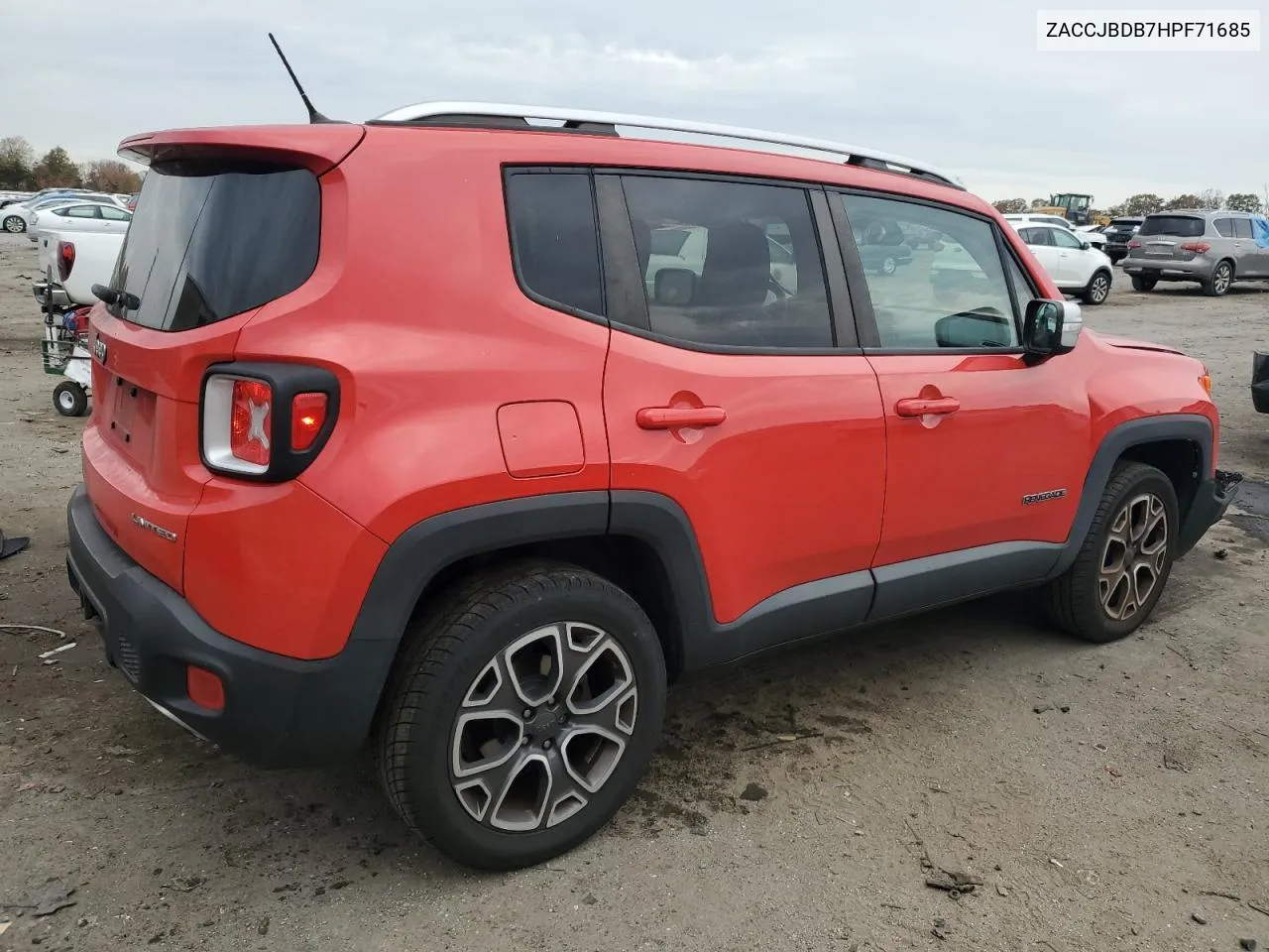 2017 Jeep Renegade Limited VIN: ZACCJBDB7HPF71685 Lot: 78788624