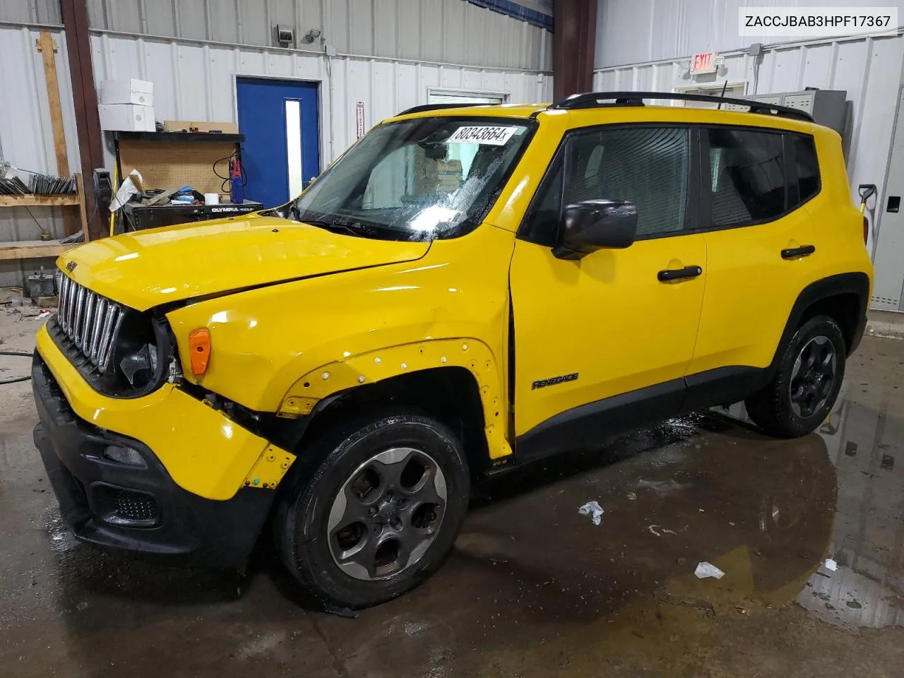 ZACCJBAB3HPF17367 2017 Jeep Renegade Sport