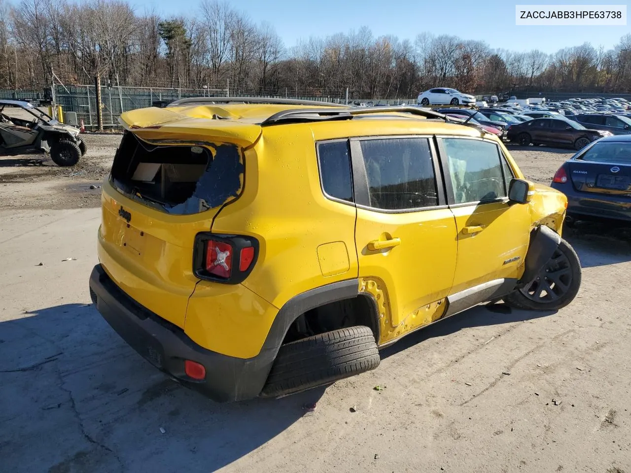 2017 Jeep Renegade Latitude VIN: ZACCJABB3HPE63738 Lot: 80439414