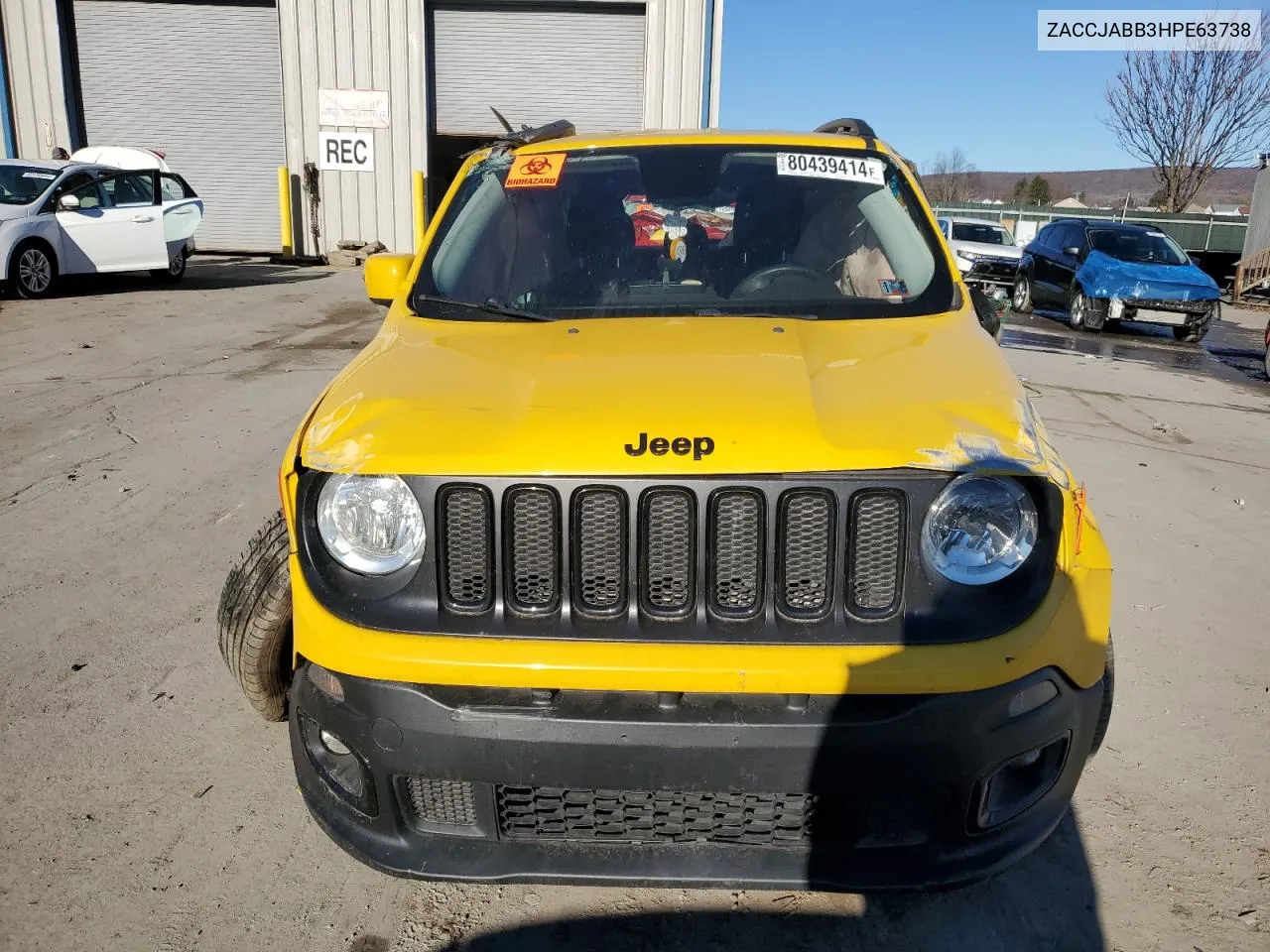 2017 Jeep Renegade Latitude VIN: ZACCJABB3HPE63738 Lot: 80439414