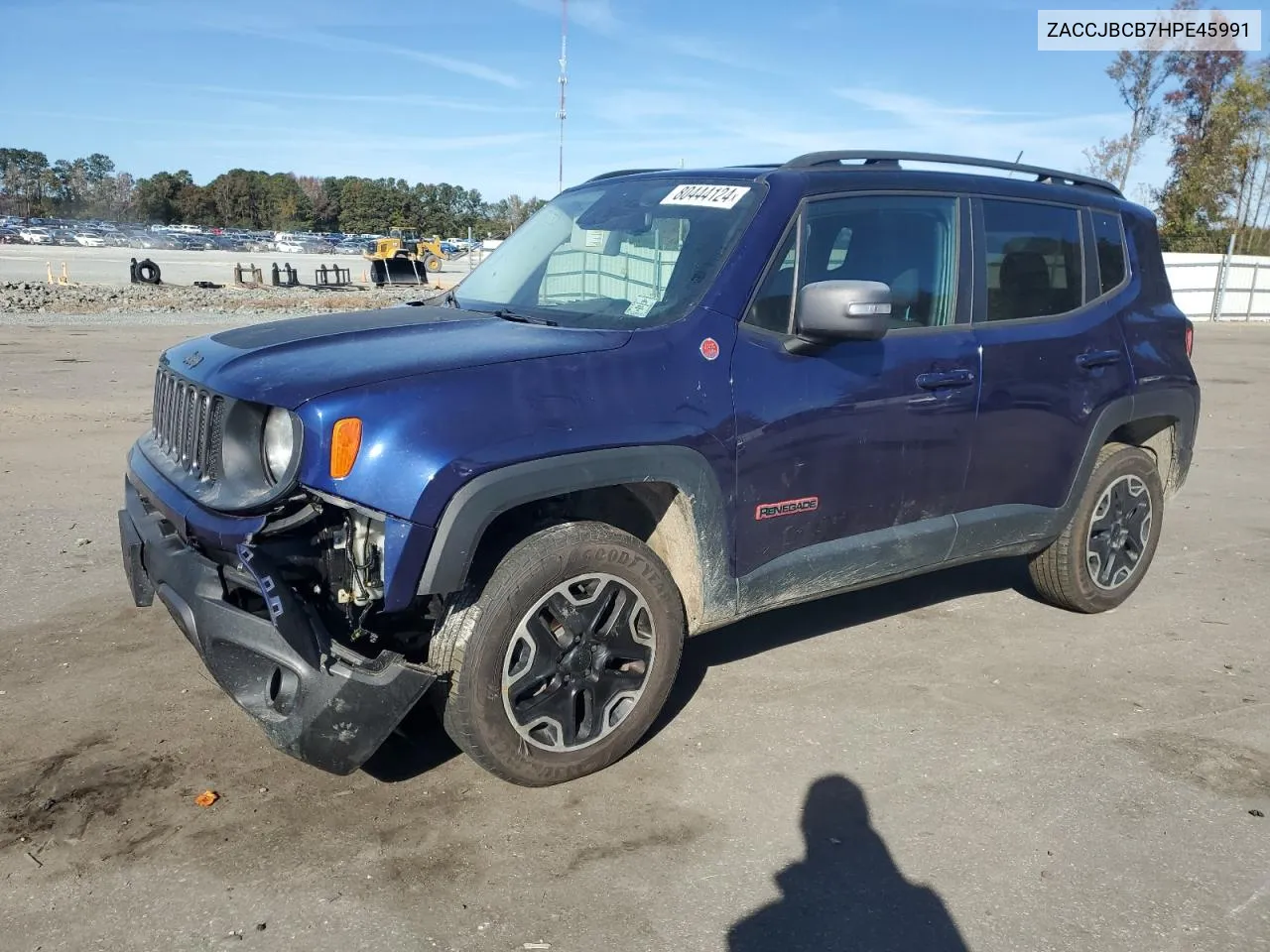 2017 Jeep Renegade Trailhawk VIN: ZACCJBCB7HPE45991 Lot: 80444124