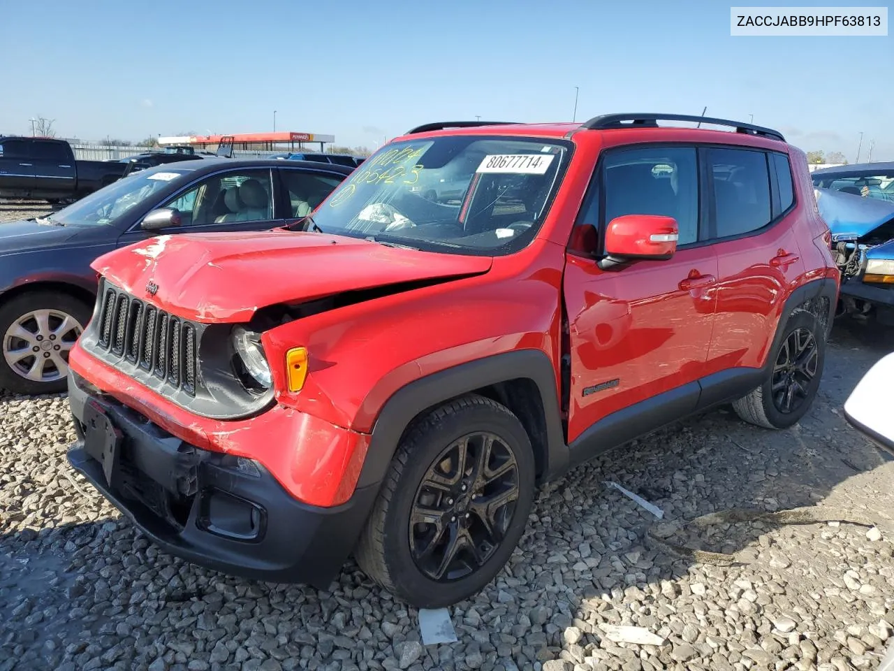 2017 Jeep Renegade Latitude VIN: ZACCJABB9HPF63813 Lot: 80677714