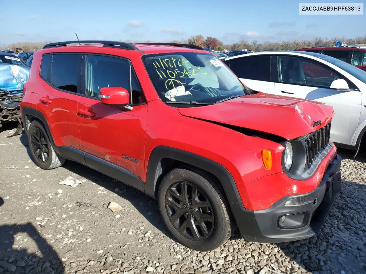 2017 Jeep Renegade Latitude VIN: ZACCJABB9HPF63813 Lot: 80677714