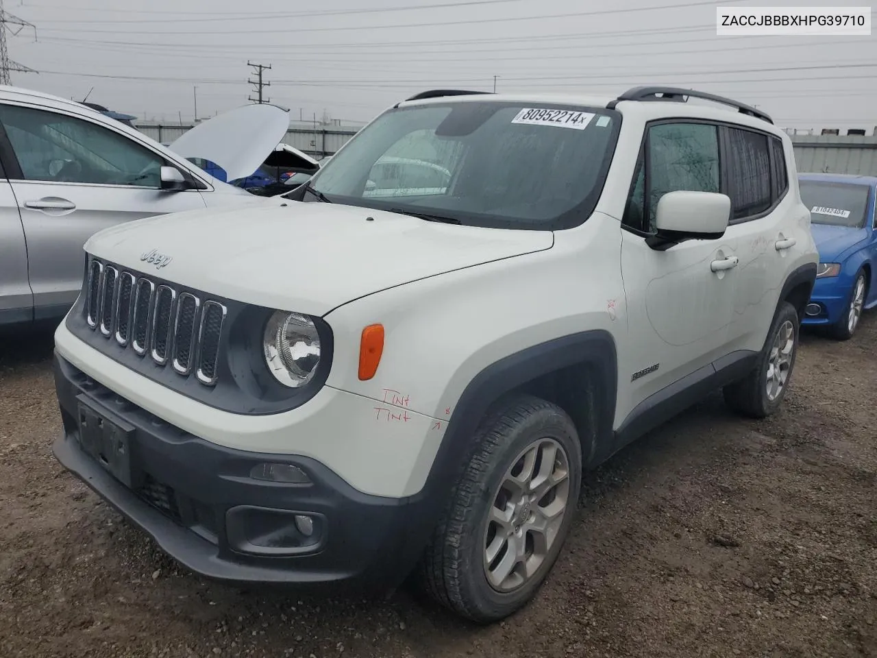 2017 Jeep Renegade Latitude VIN: ZACCJBBBXHPG39710 Lot: 80952214