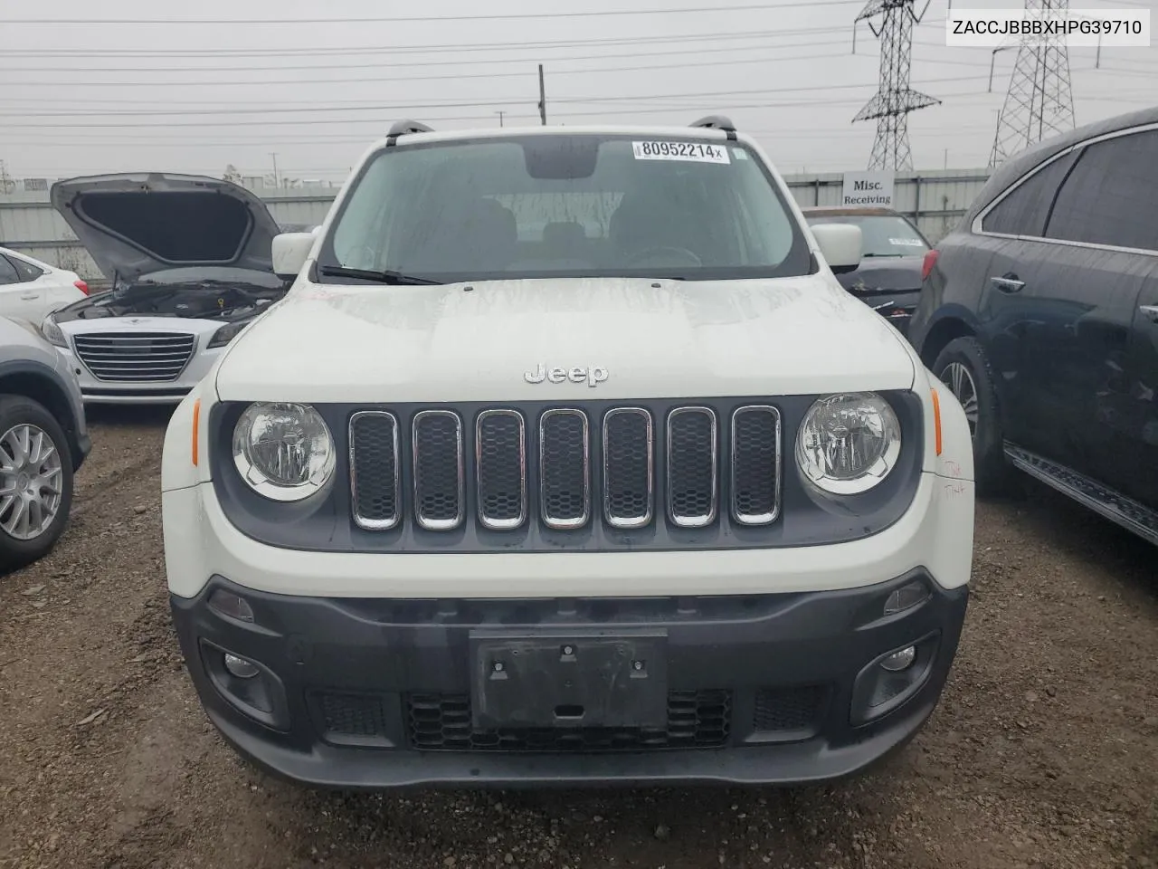 2017 Jeep Renegade Latitude VIN: ZACCJBBBXHPG39710 Lot: 80952214