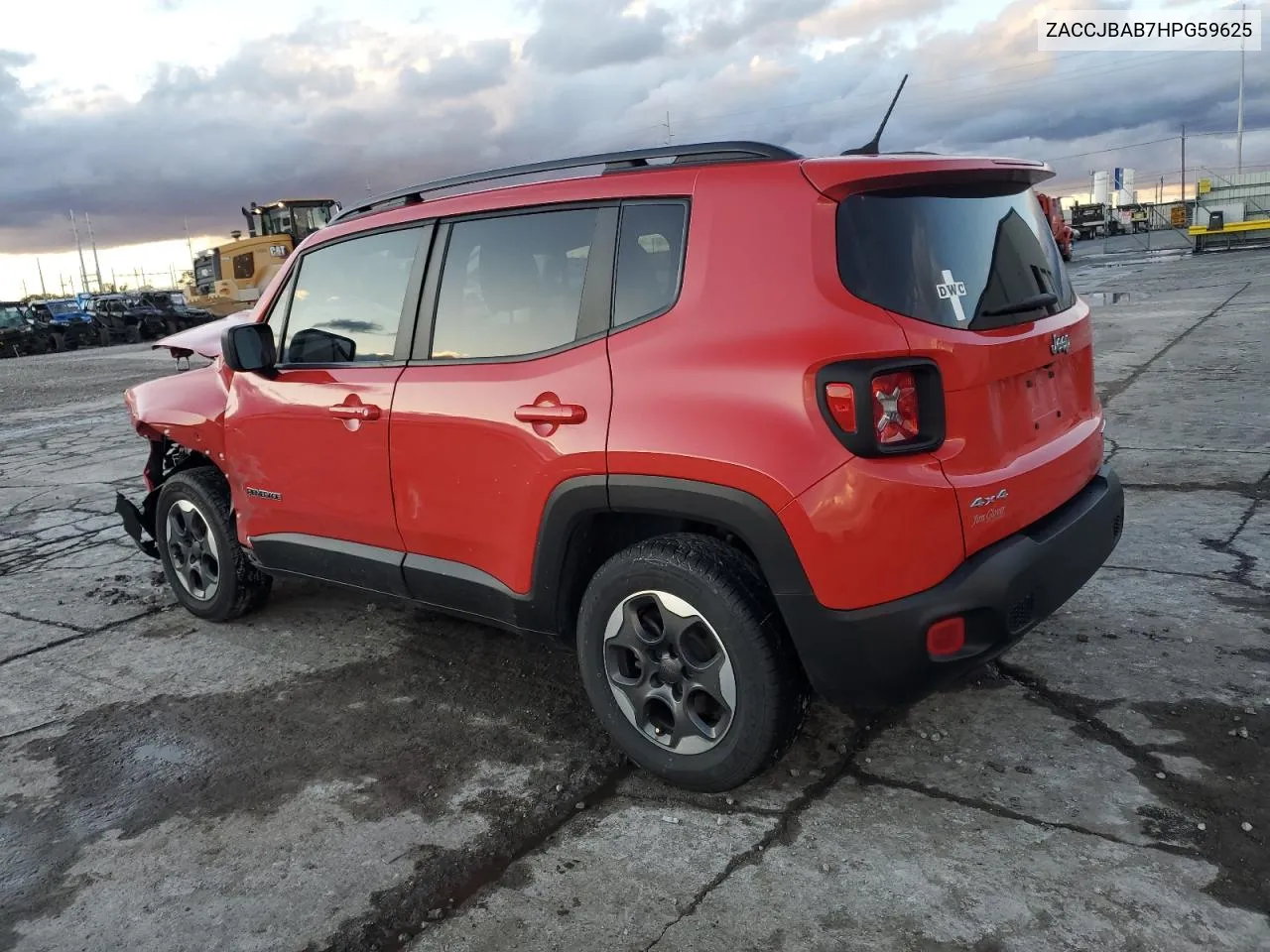 2017 Jeep Renegade Sport VIN: ZACCJBAB7HPG59625 Lot: 81263374