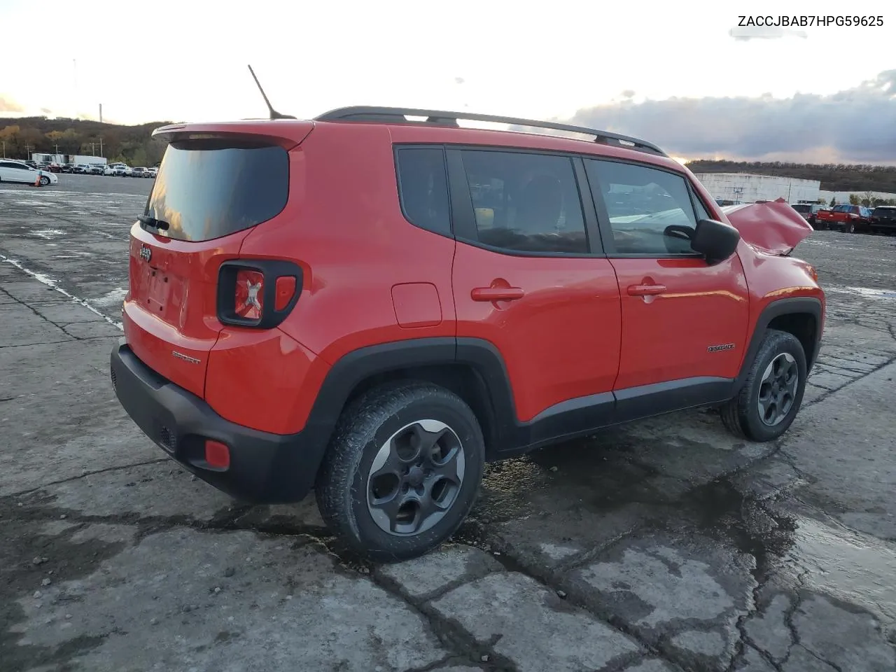 2017 Jeep Renegade Sport VIN: ZACCJBAB7HPG59625 Lot: 81263374