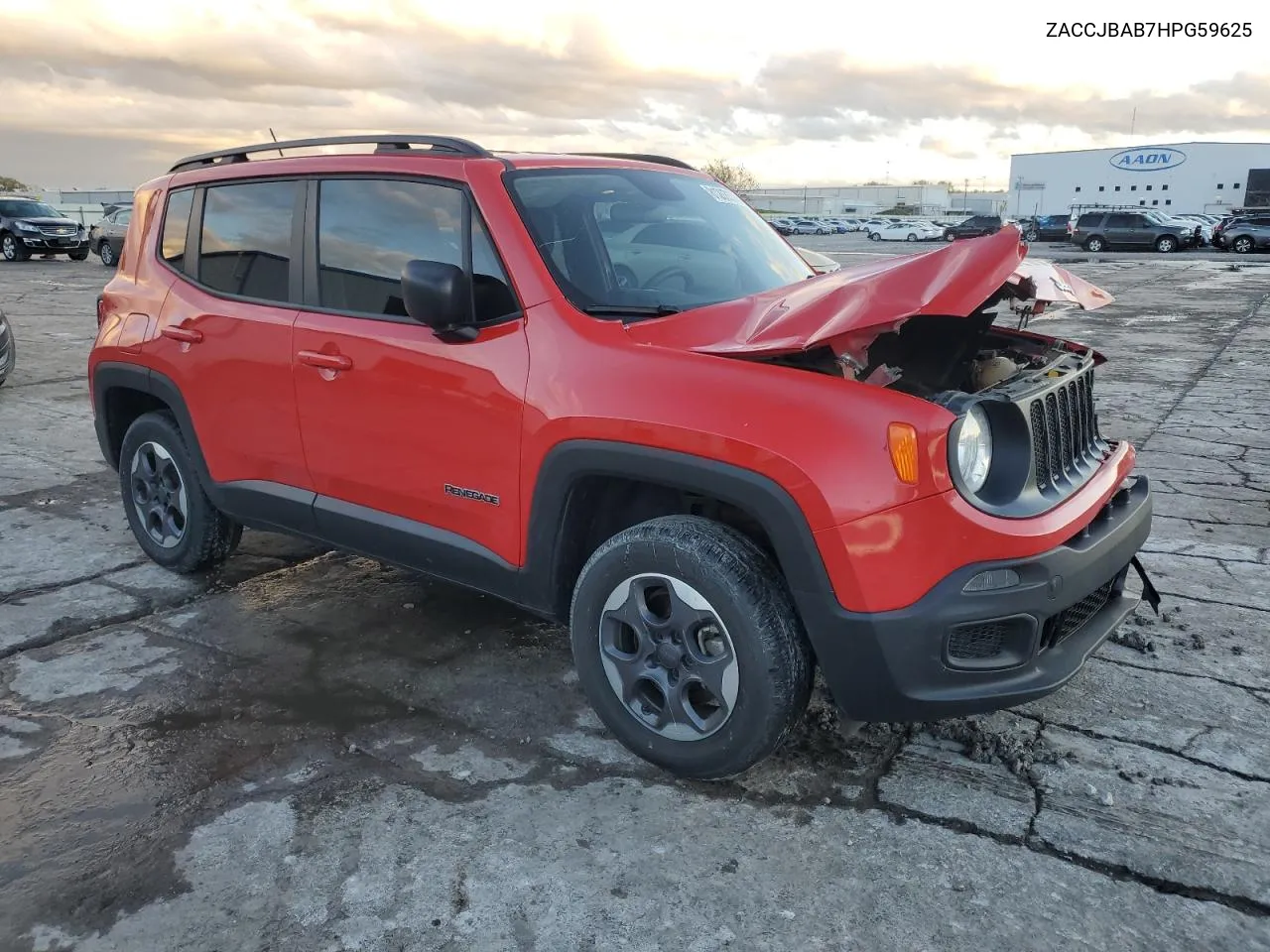 2017 Jeep Renegade Sport VIN: ZACCJBAB7HPG59625 Lot: 81263374