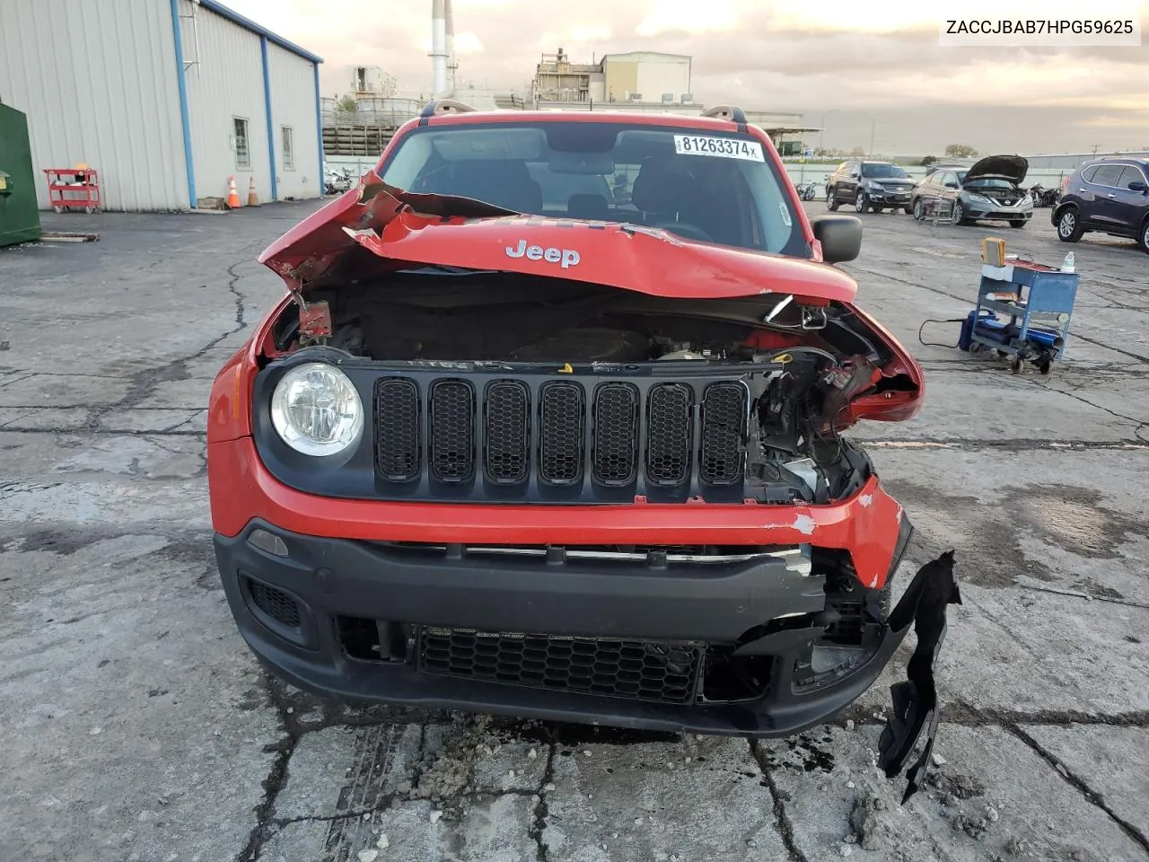 2017 Jeep Renegade Sport VIN: ZACCJBAB7HPG59625 Lot: 81263374