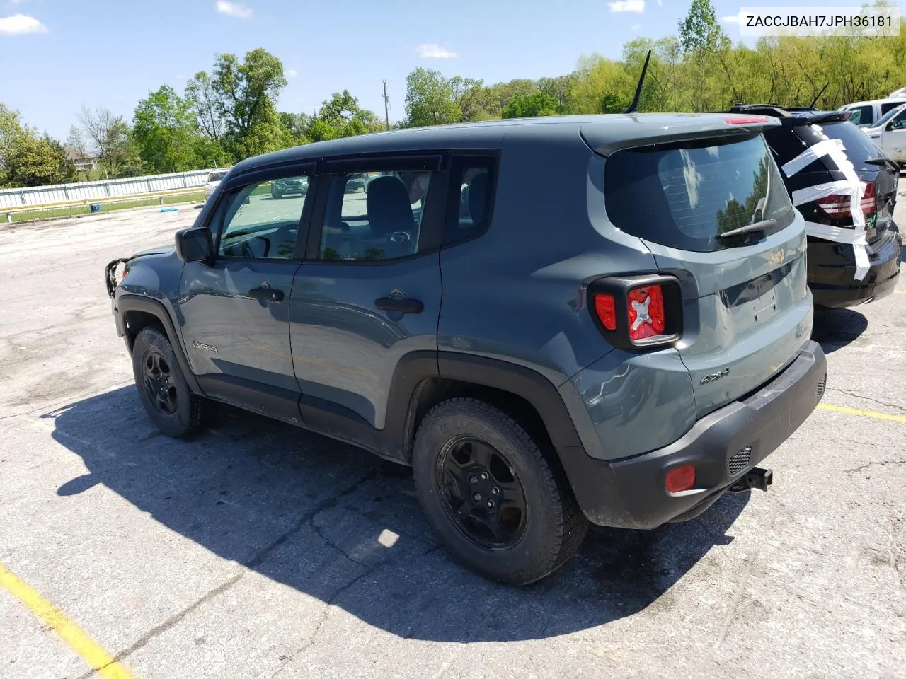 2018 Jeep Renegade Sport VIN: ZACCJBAH7JPH36181 Lot: 52808044