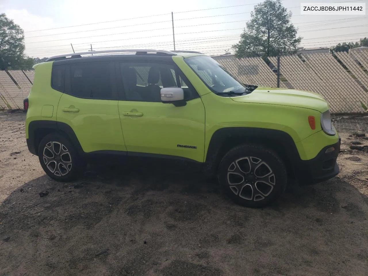 2018 Jeep Renegade Limited VIN: ZACCJBDB6JPH11442 Lot: 53766654