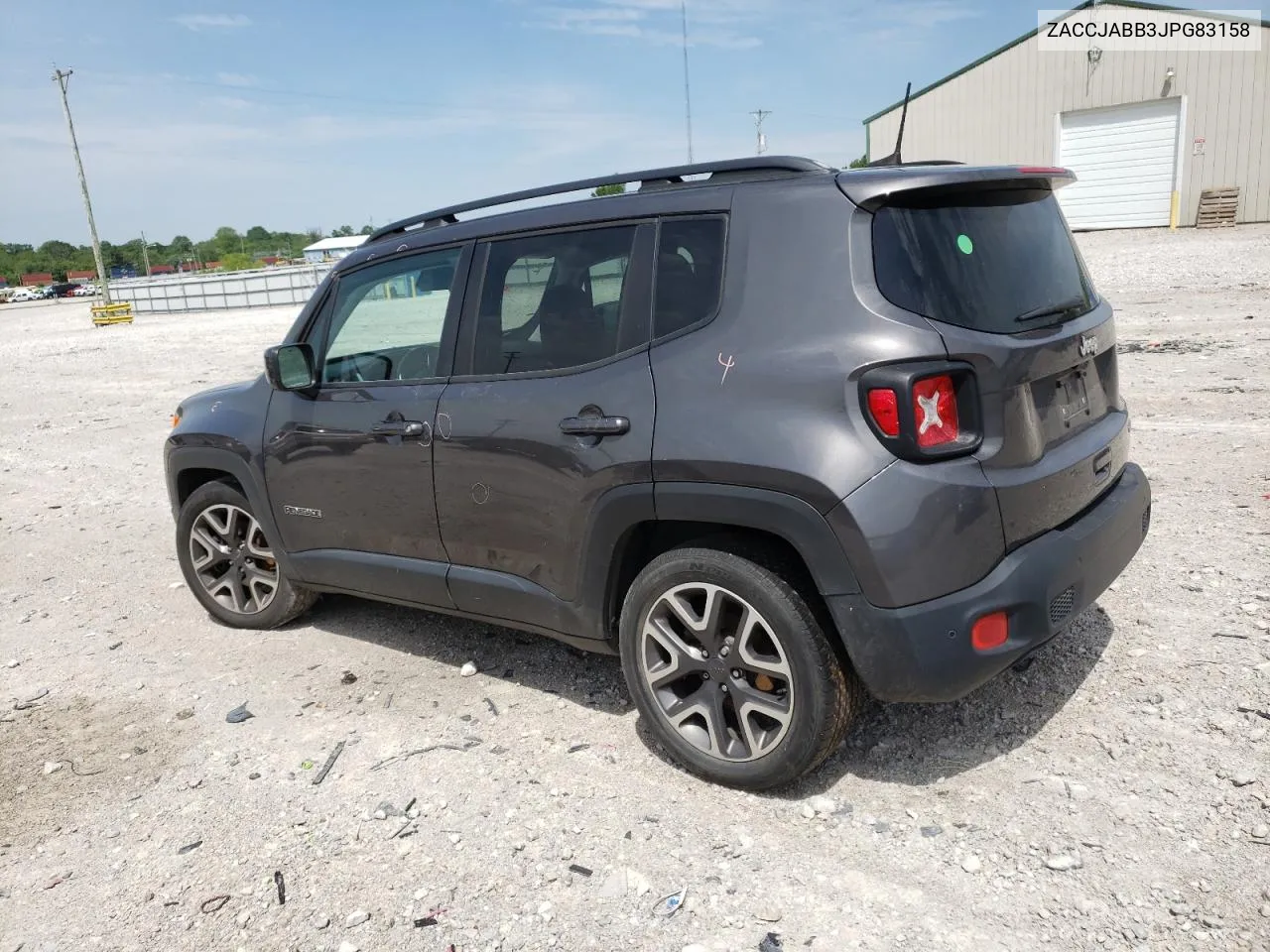 2018 Jeep Renegade Latitude VIN: ZACCJABB3JPG83158 Lot: 54274414