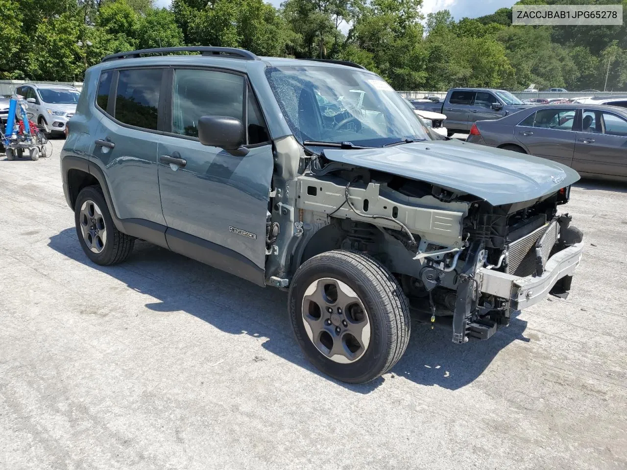 2018 Jeep Renegade Sport VIN: ZACCJBAB1JPG65278 Lot: 65526634