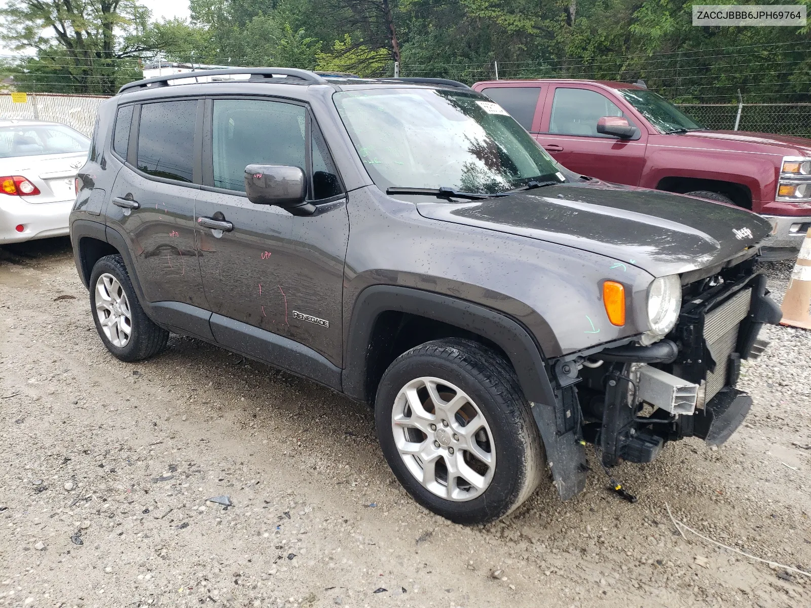 2018 Jeep Renegade Latitude VIN: ZACCJBBB6JPH69764 Lot: 66901004