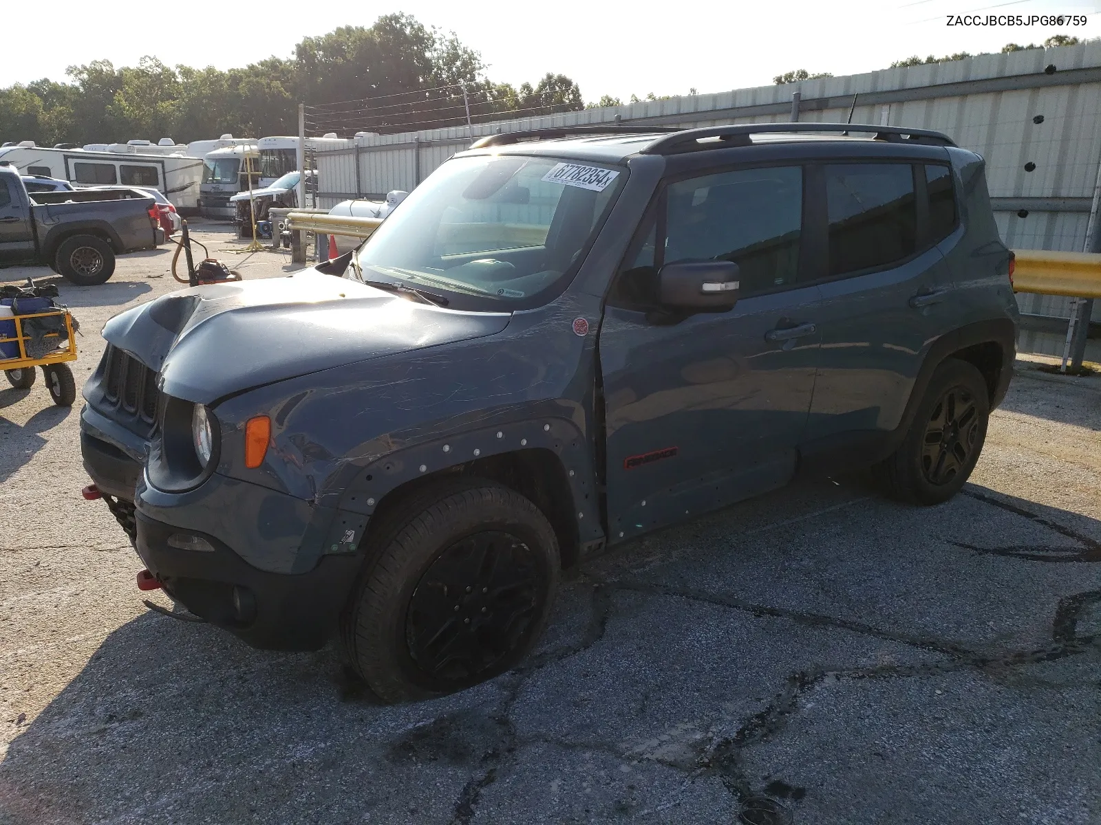 2018 Jeep Renegade Trailhawk VIN: ZACCJBCB5JPG86759 Lot: 67782354