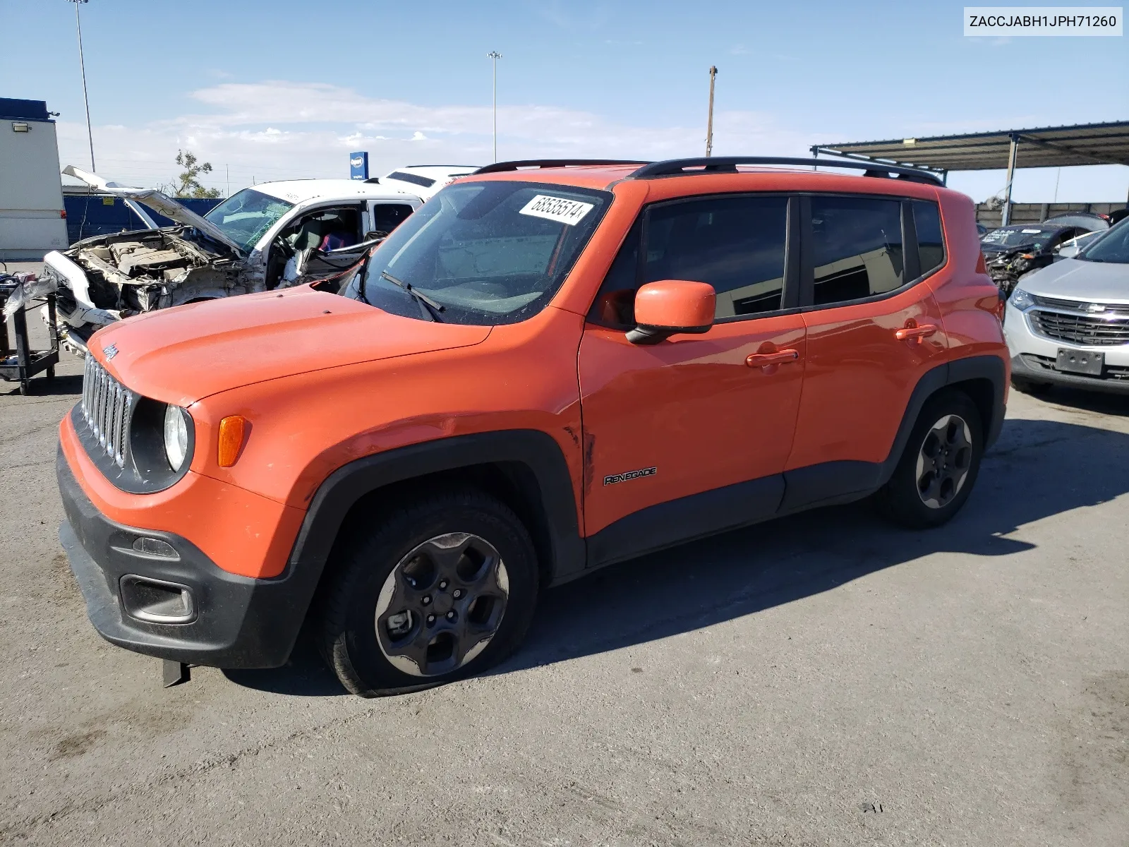 2018 Jeep Renegade Latitude VIN: ZACCJABH1JPH71260 Lot: 68535514