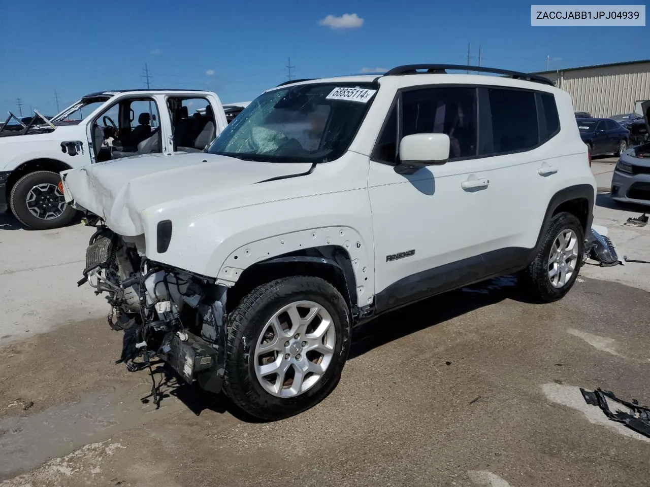 2018 Jeep Renegade Latitude VIN: ZACCJABB1JPJ04939 Lot: 68855114