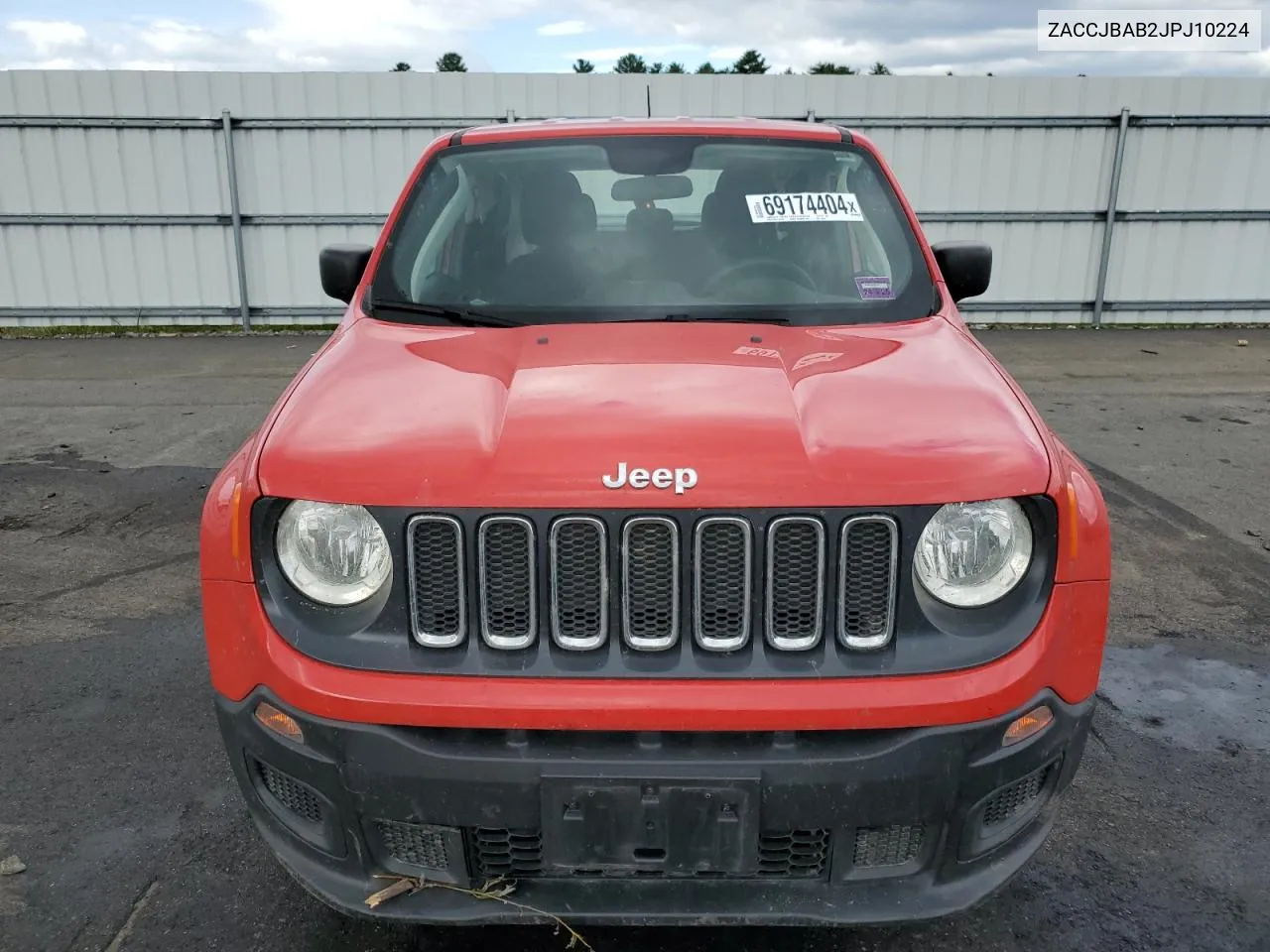 ZACCJBAB2JPJ10224 2018 Jeep Renegade Sport