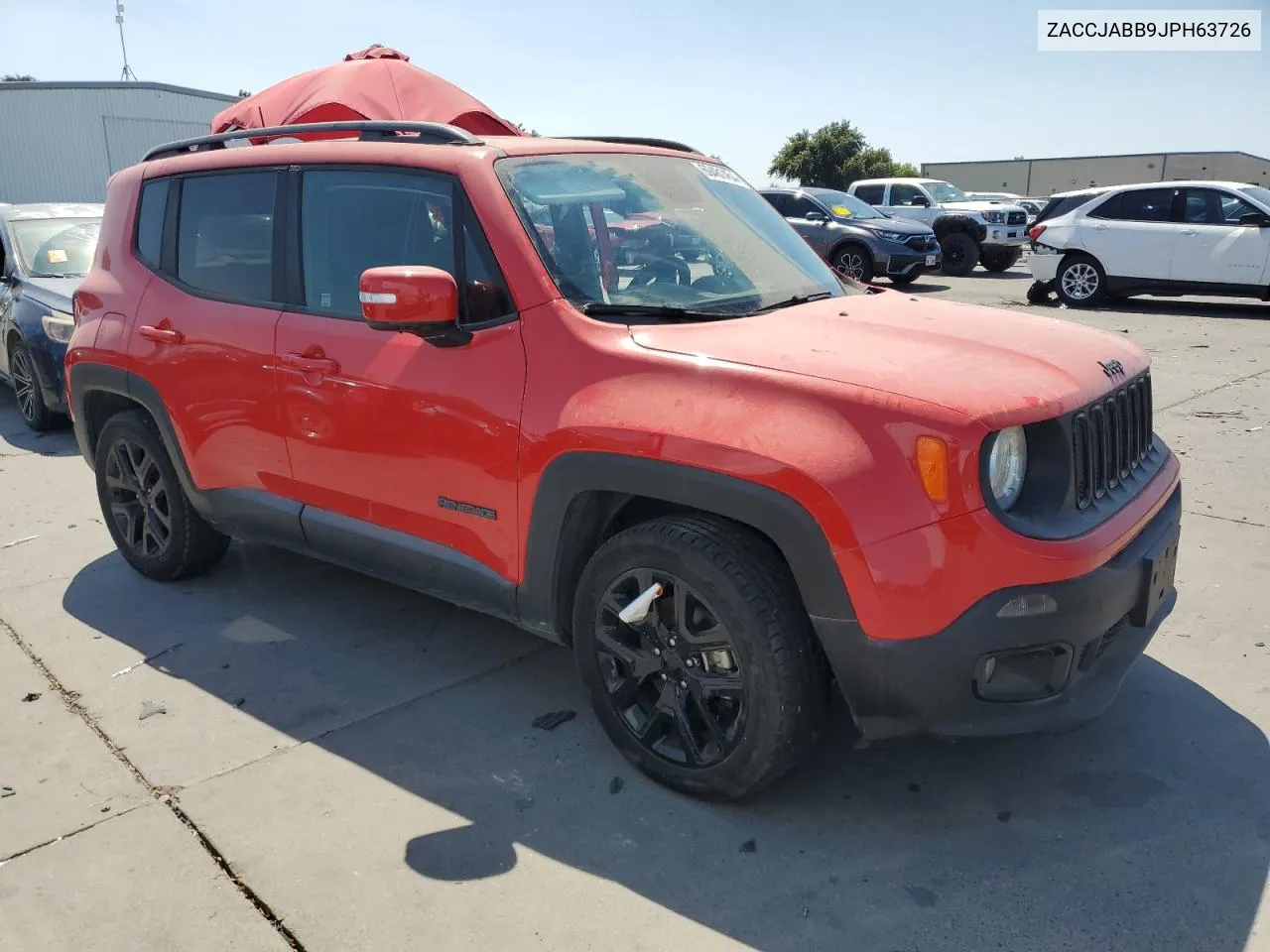 2018 Jeep Renegade Latitude VIN: ZACCJABB9JPH63726 Lot: 69481454