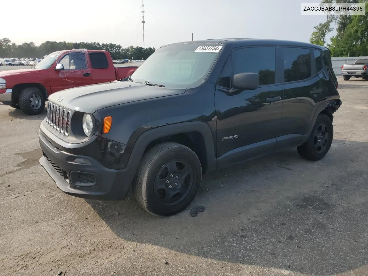 2018 Jeep Renegade Sport VIN: ZACCJBAB8JPH44396 Lot: 69651254