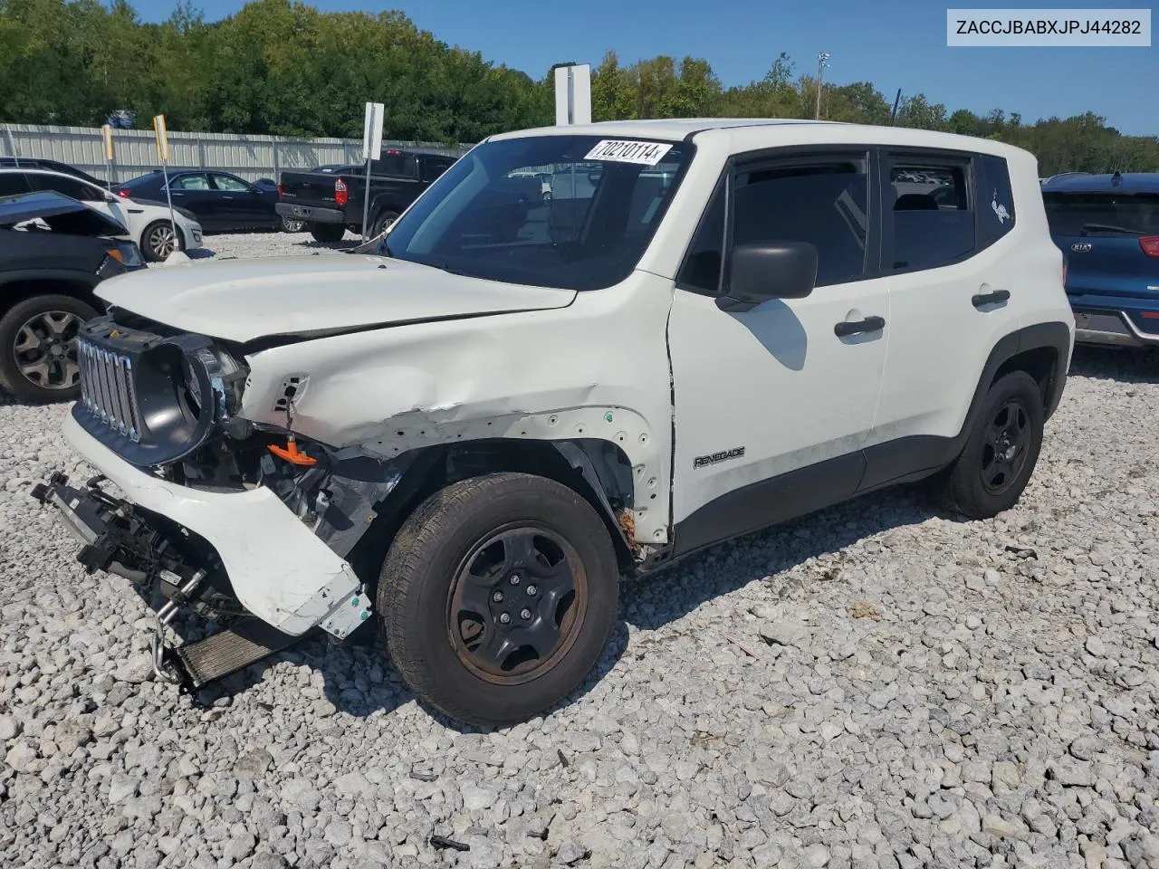 2018 Jeep Renegade Sport VIN: ZACCJBABXJPJ44282 Lot: 70210114