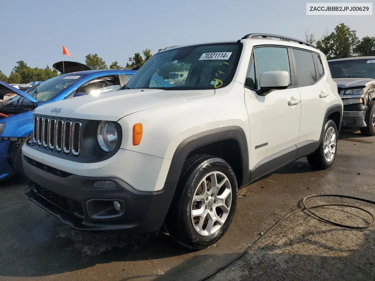 2018 Jeep Renegade Latitude VIN: ZACCJBBB2JPJ00629 Lot: 70321114