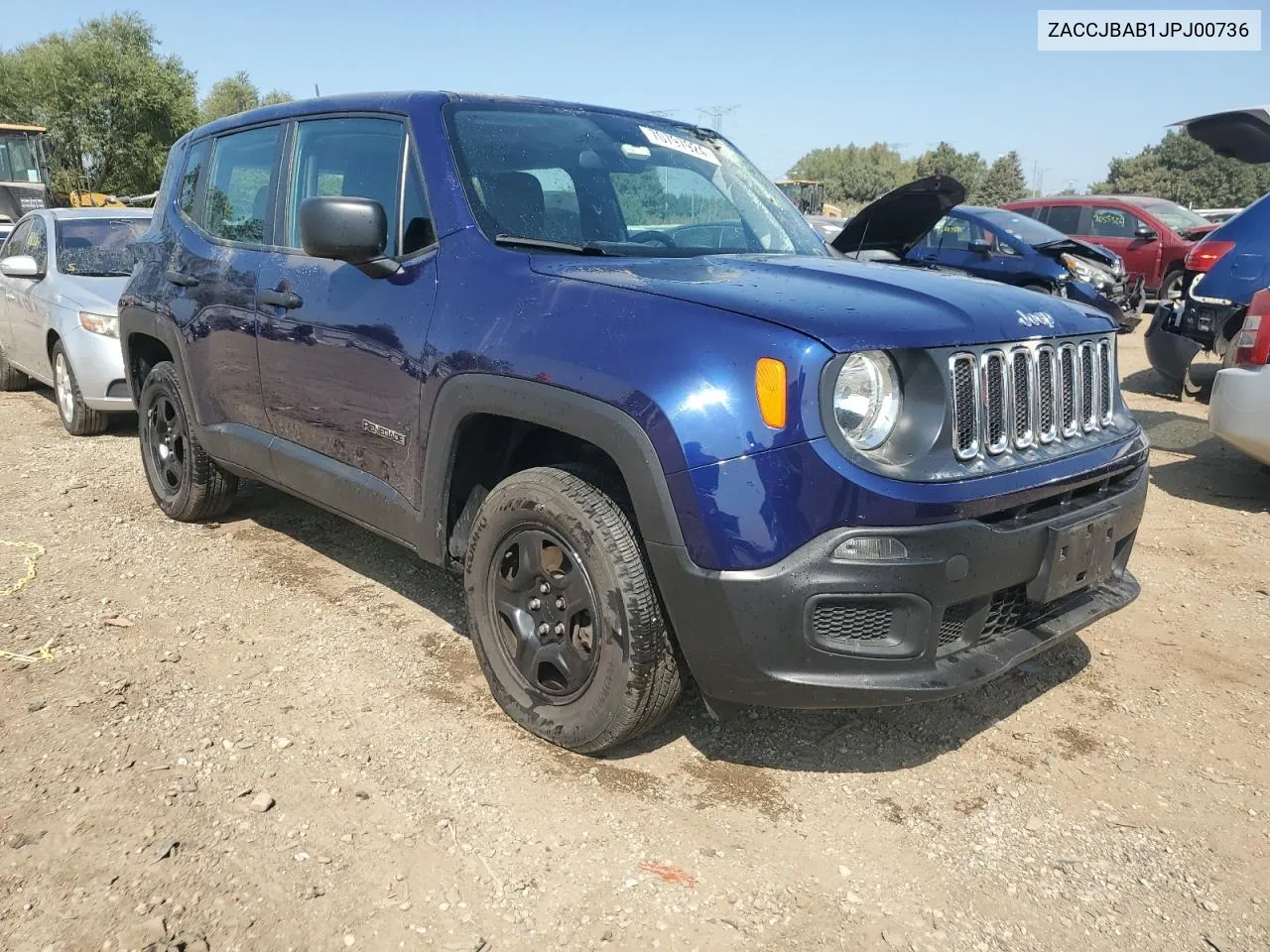 2018 Jeep Renegade Sport VIN: ZACCJBAB1JPJ00736 Lot: 70797924