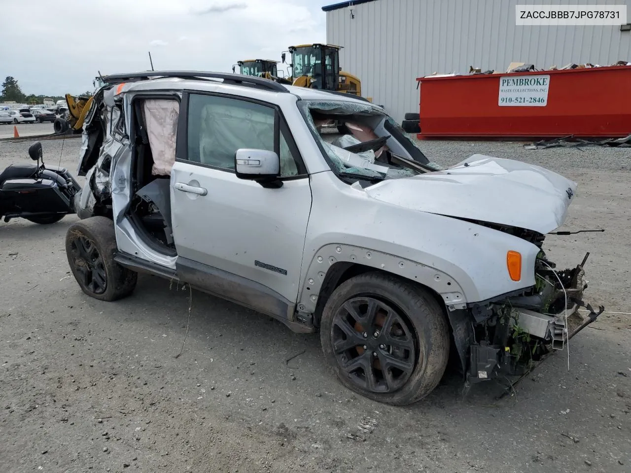 2018 Jeep Renegade Latitude VIN: ZACCJBBB7JPG78731 Lot: 70824404