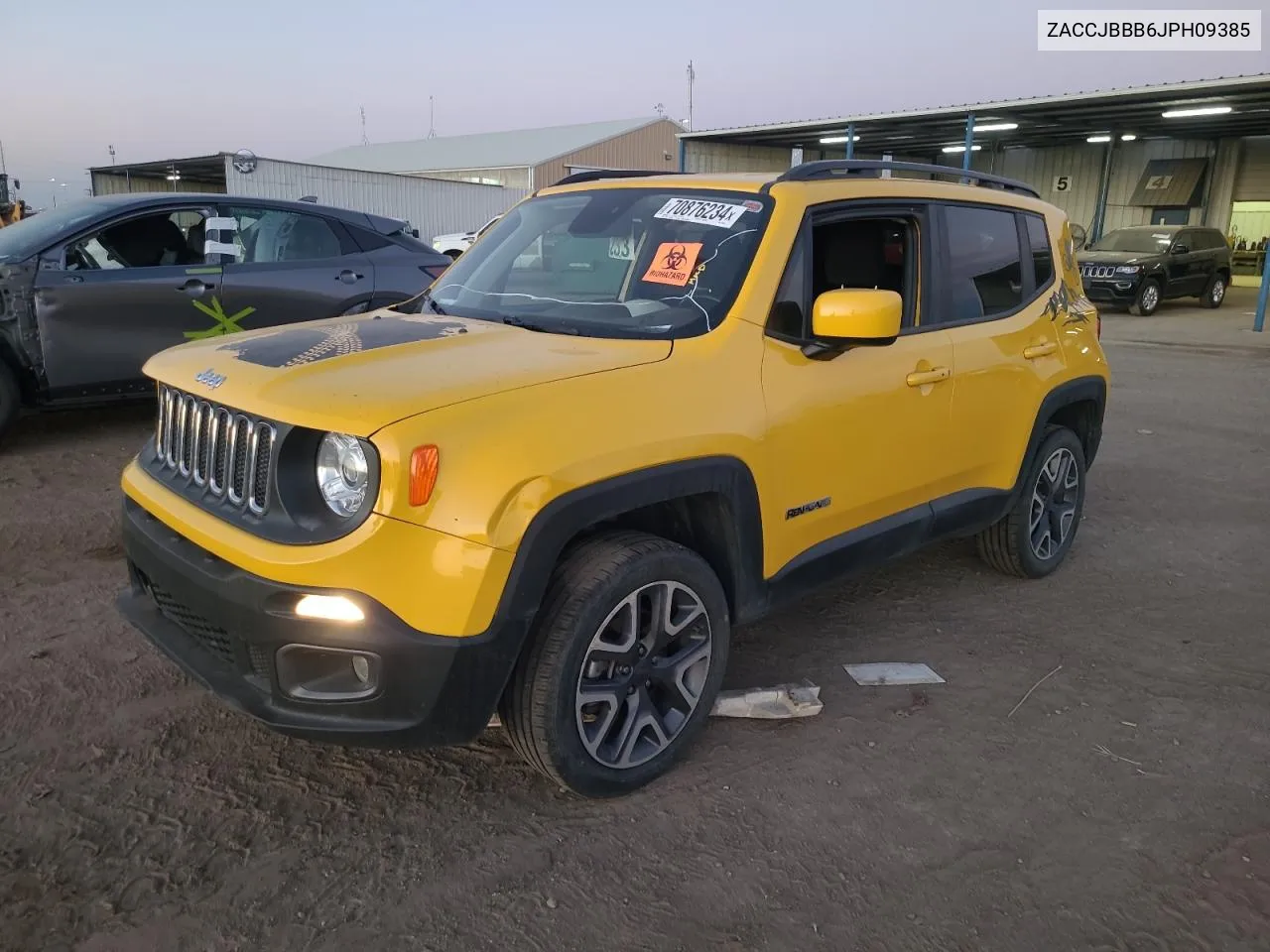 2018 Jeep Renegade Latitude VIN: ZACCJBBB6JPH09385 Lot: 70876234