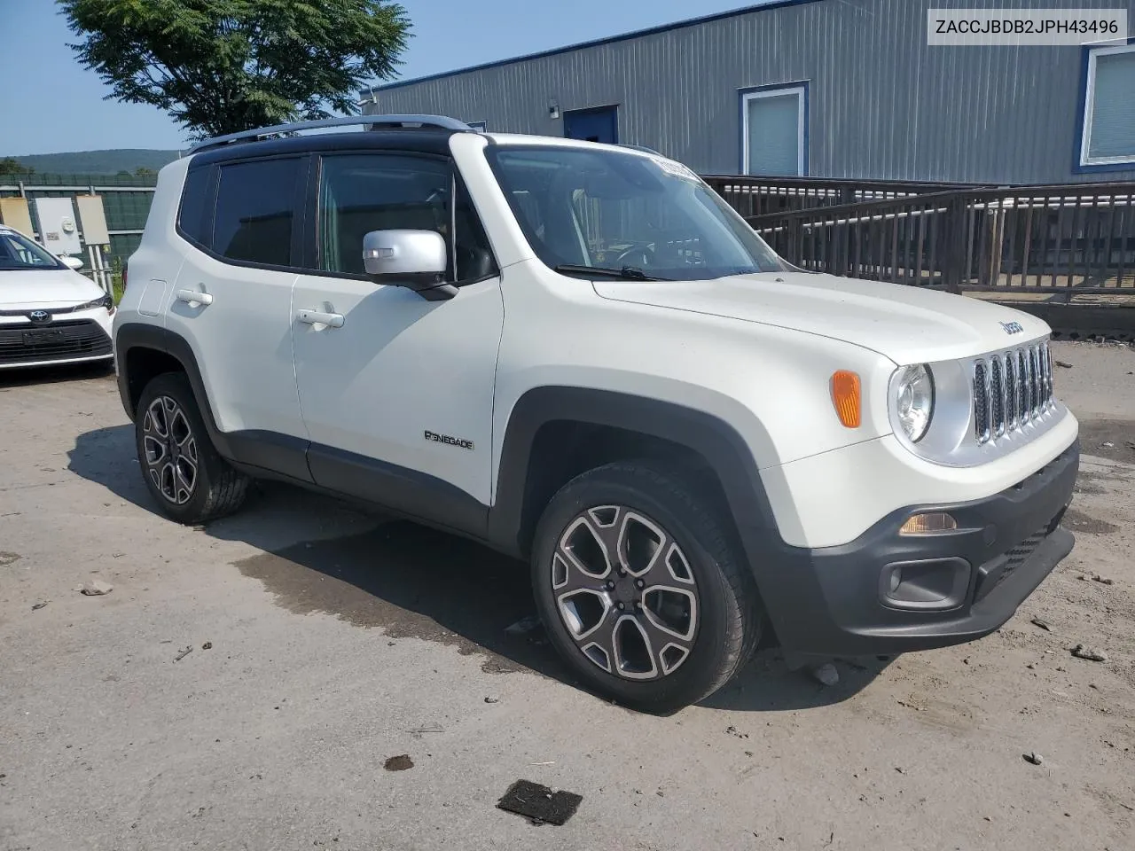 2018 Jeep Renegade Limited VIN: ZACCJBDB2JPH43496 Lot: 71075734