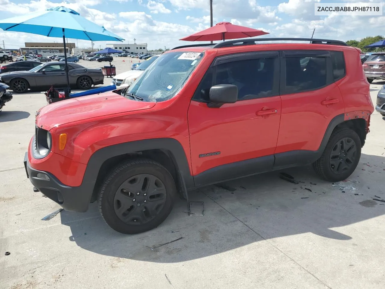 2018 Jeep Renegade Sport VIN: ZACCJBAB8JPH87118 Lot: 71200234