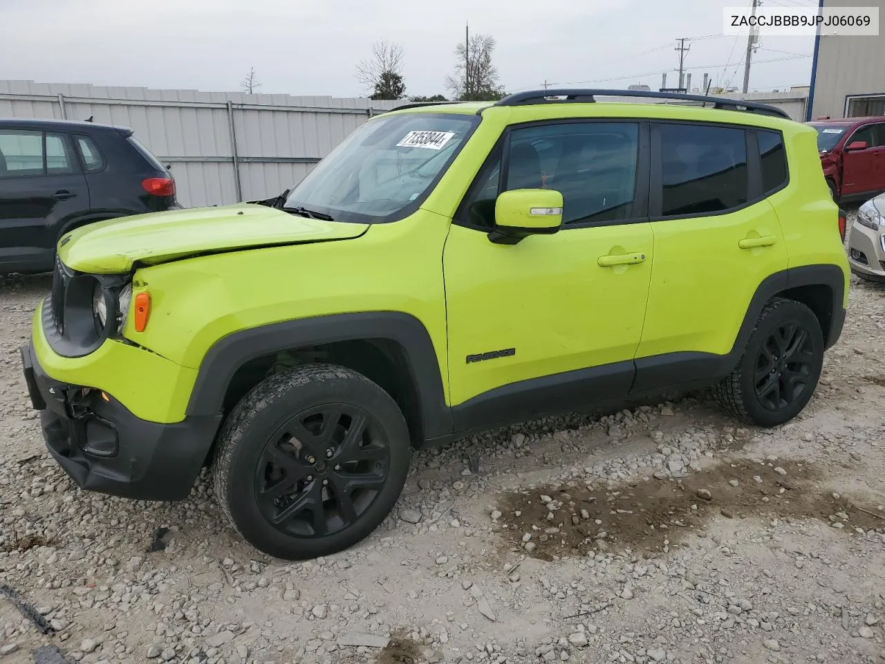 2018 Jeep Renegade Latitude VIN: ZACCJBBB9JPJ06069 Lot: 71353844