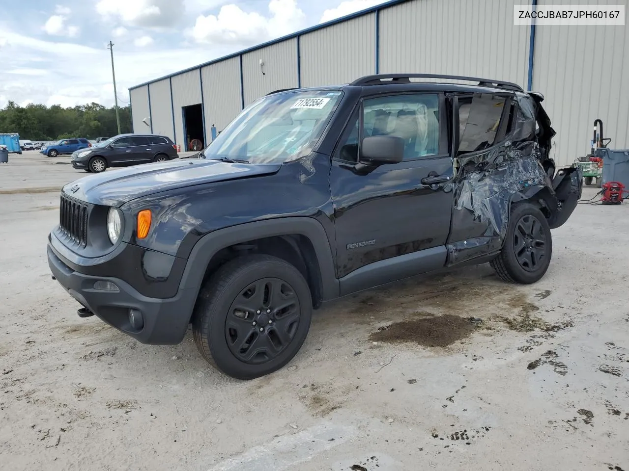 2018 Jeep Renegade Sport VIN: ZACCJBAB7JPH60167 Lot: 71792554