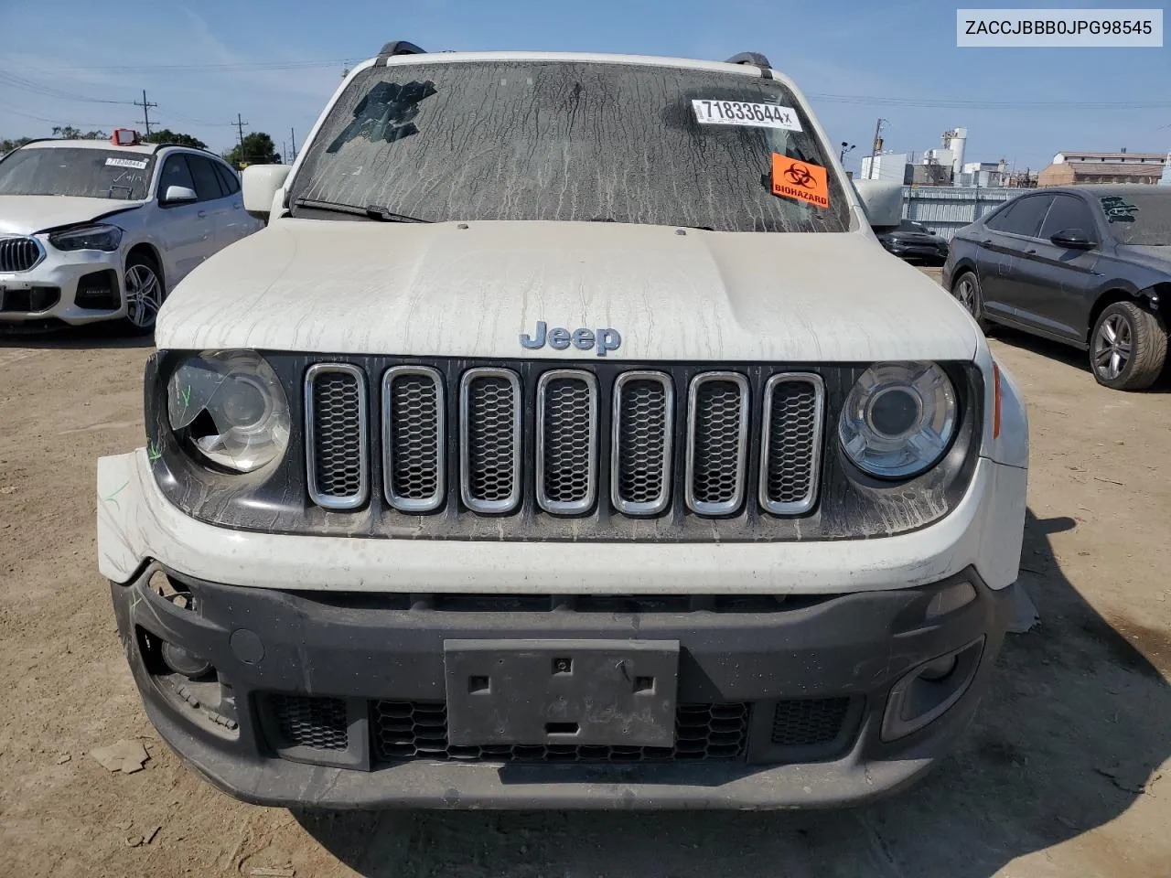 2018 Jeep Renegade Latitude VIN: ZACCJBBB0JPG98545 Lot: 71833644