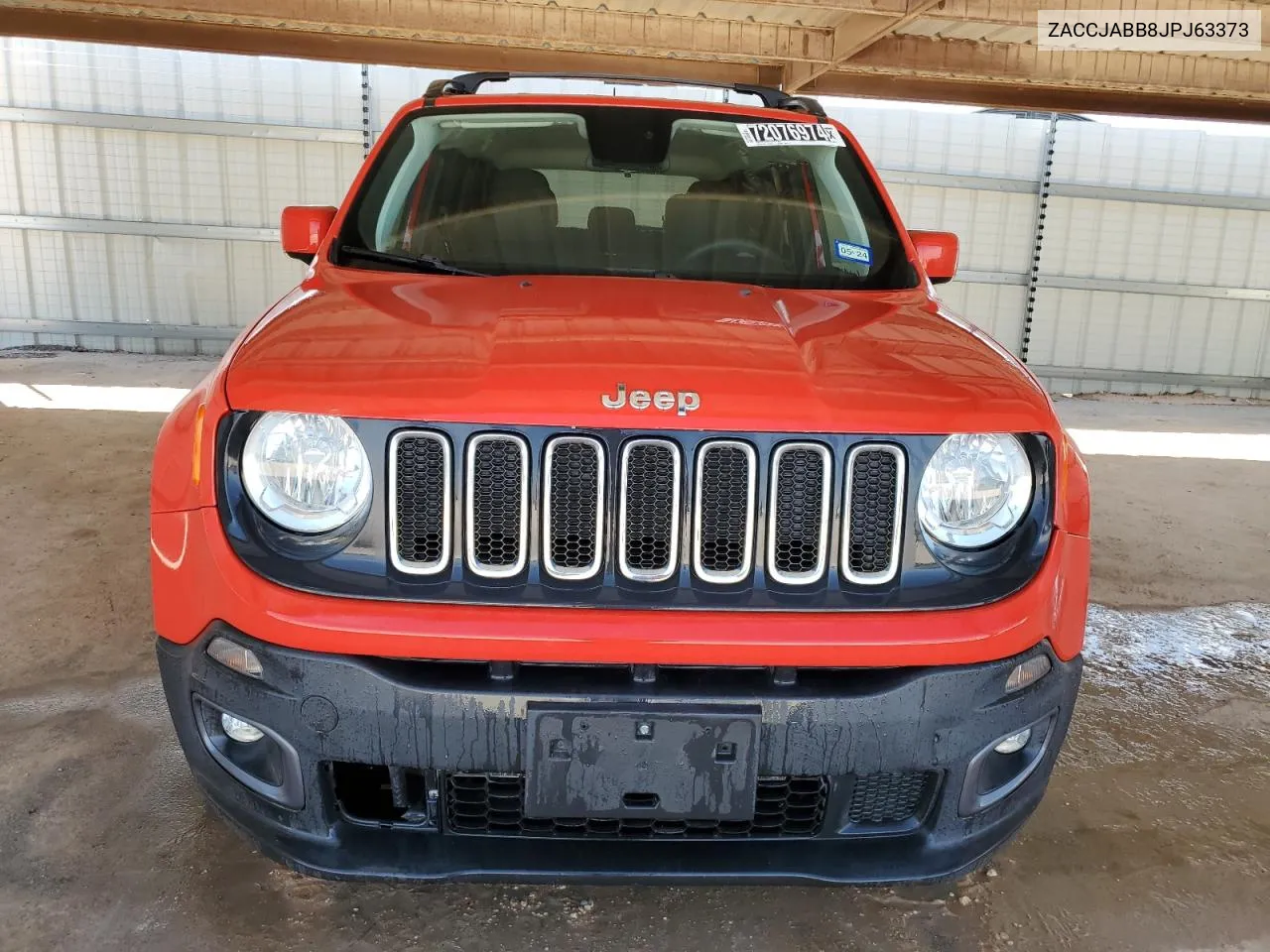 2018 Jeep Renegade Latitude VIN: ZACCJABB8JPJ63373 Lot: 72076974