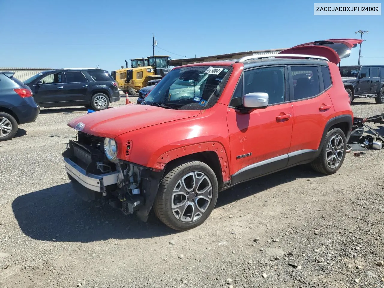 2018 Jeep Renegade Limited VIN: ZACCJADBXJPH24009 Lot: 73117804