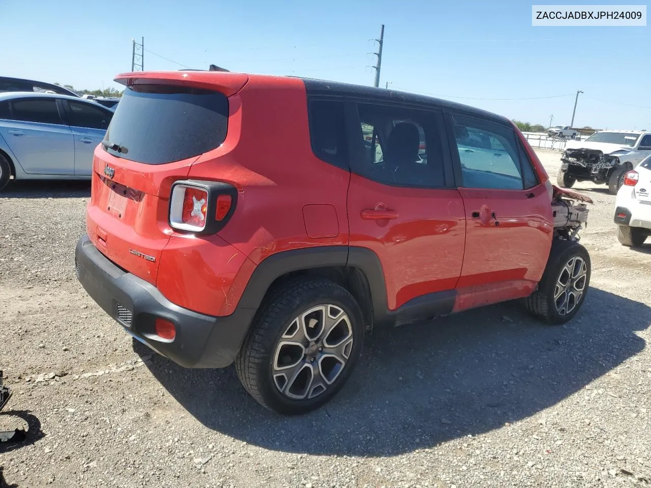 2018 Jeep Renegade Limited VIN: ZACCJADBXJPH24009 Lot: 73117804