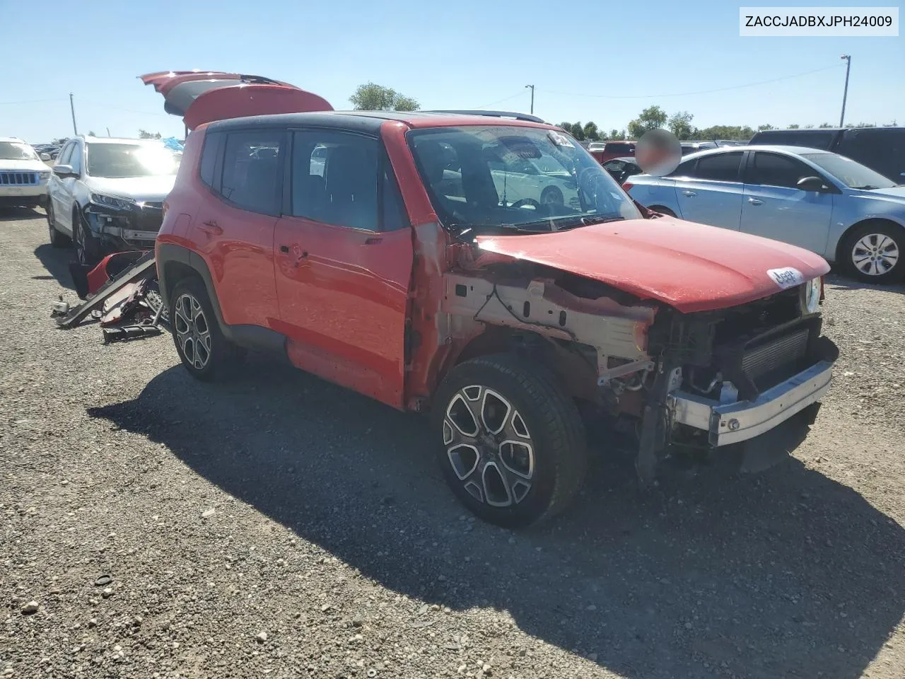 2018 Jeep Renegade Limited VIN: ZACCJADBXJPH24009 Lot: 73117804