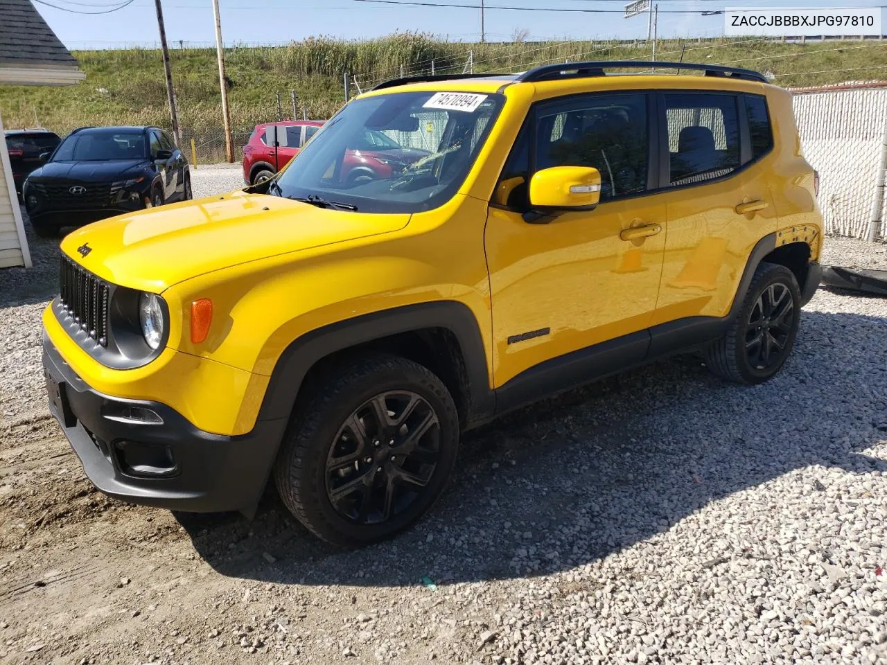 2018 Jeep Renegade Latitude VIN: ZACCJBBBXJPG97810 Lot: 74570994