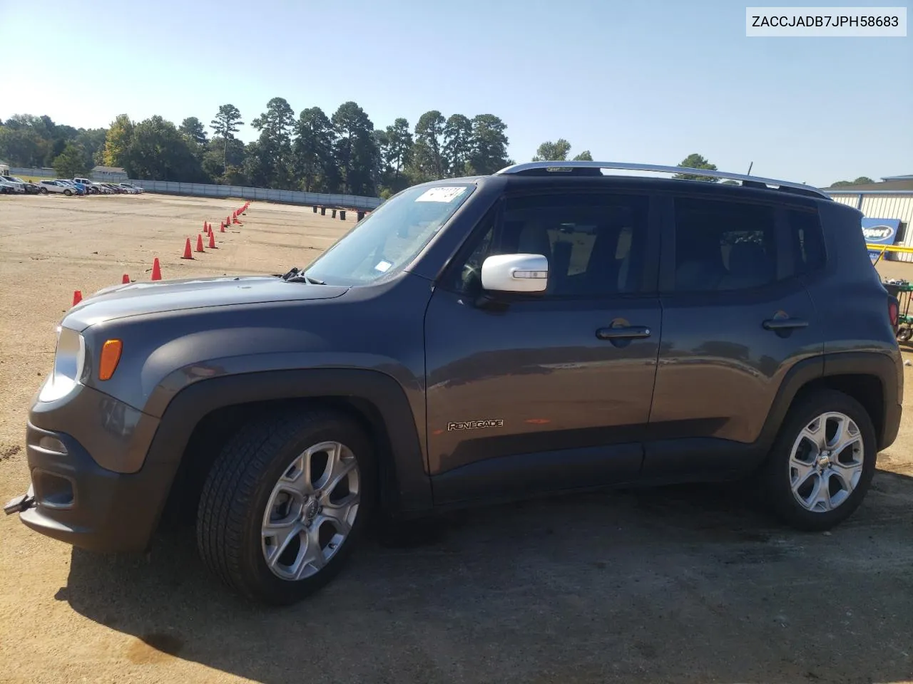 2018 Jeep Renegade Limited VIN: ZACCJADB7JPH58683 Lot: 74711124