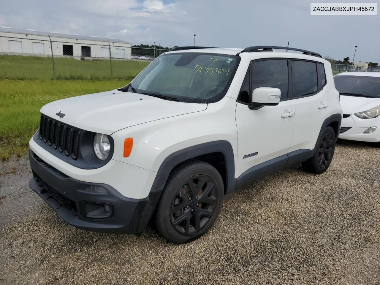 2018 Jeep Renegade Latitude VIN: ZACCJABBXJPH45672 Lot: 74795894