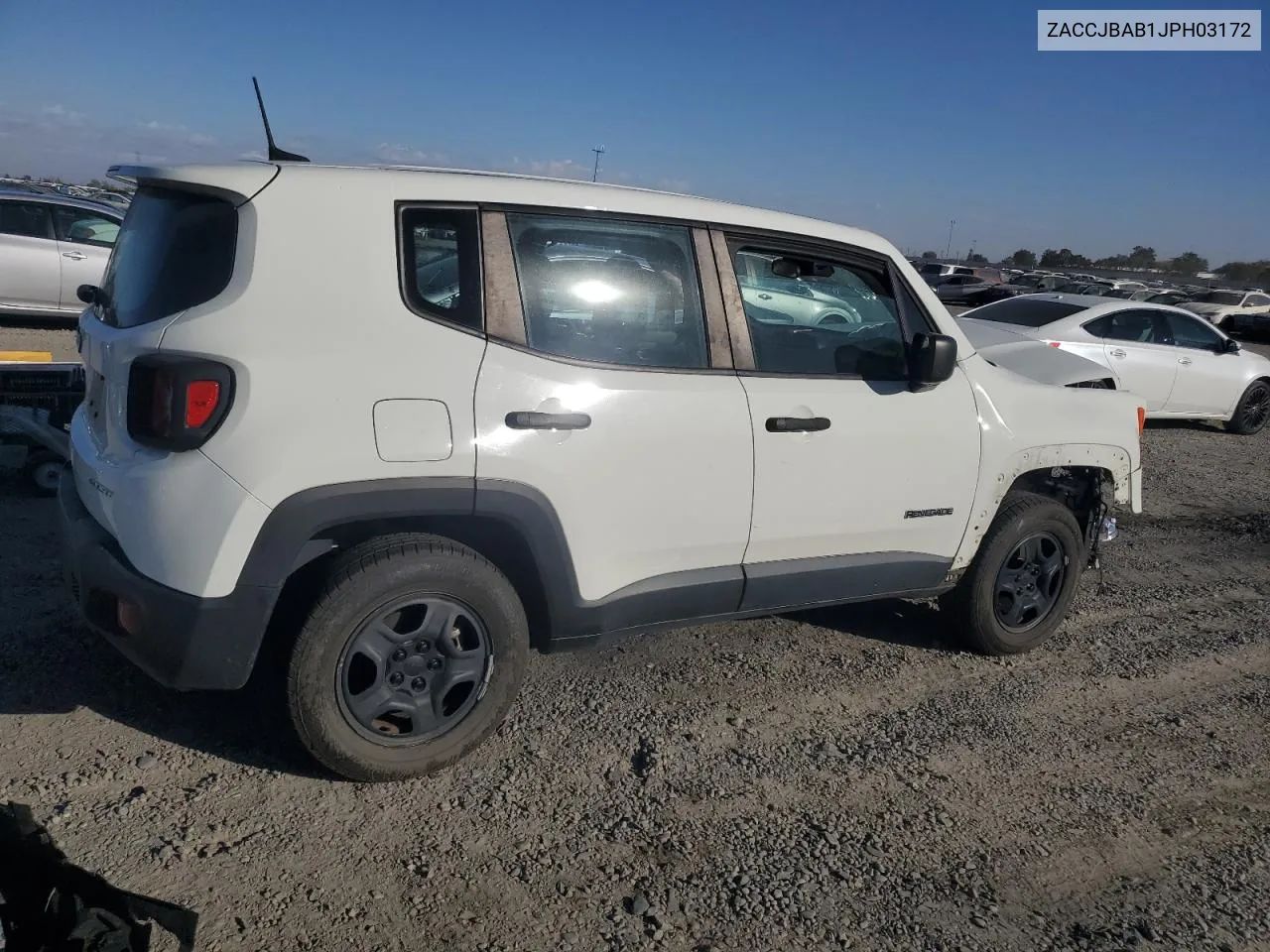 2018 Jeep Renegade Sport VIN: ZACCJBAB1JPH03172 Lot: 76292534