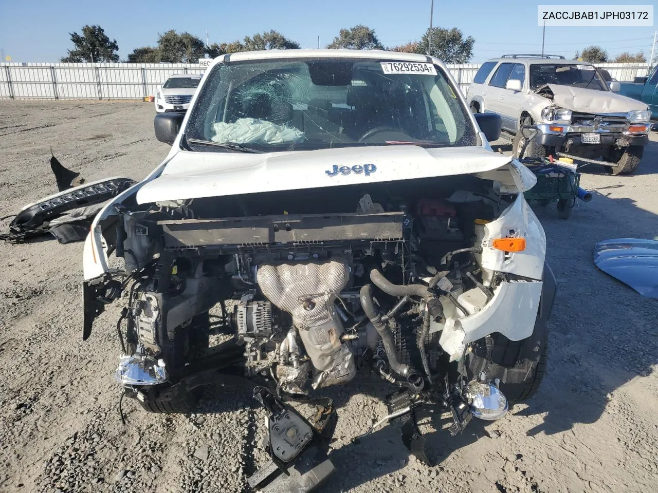 2018 Jeep Renegade Sport VIN: ZACCJBAB1JPH03172 Lot: 76292534