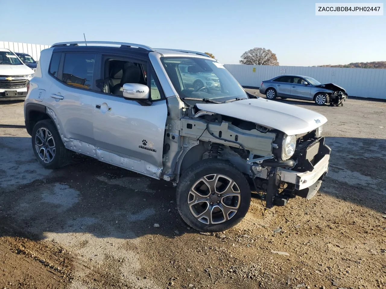 2018 Jeep Renegade Limited VIN: ZACCJBDB4JPH02447 Lot: 77193844