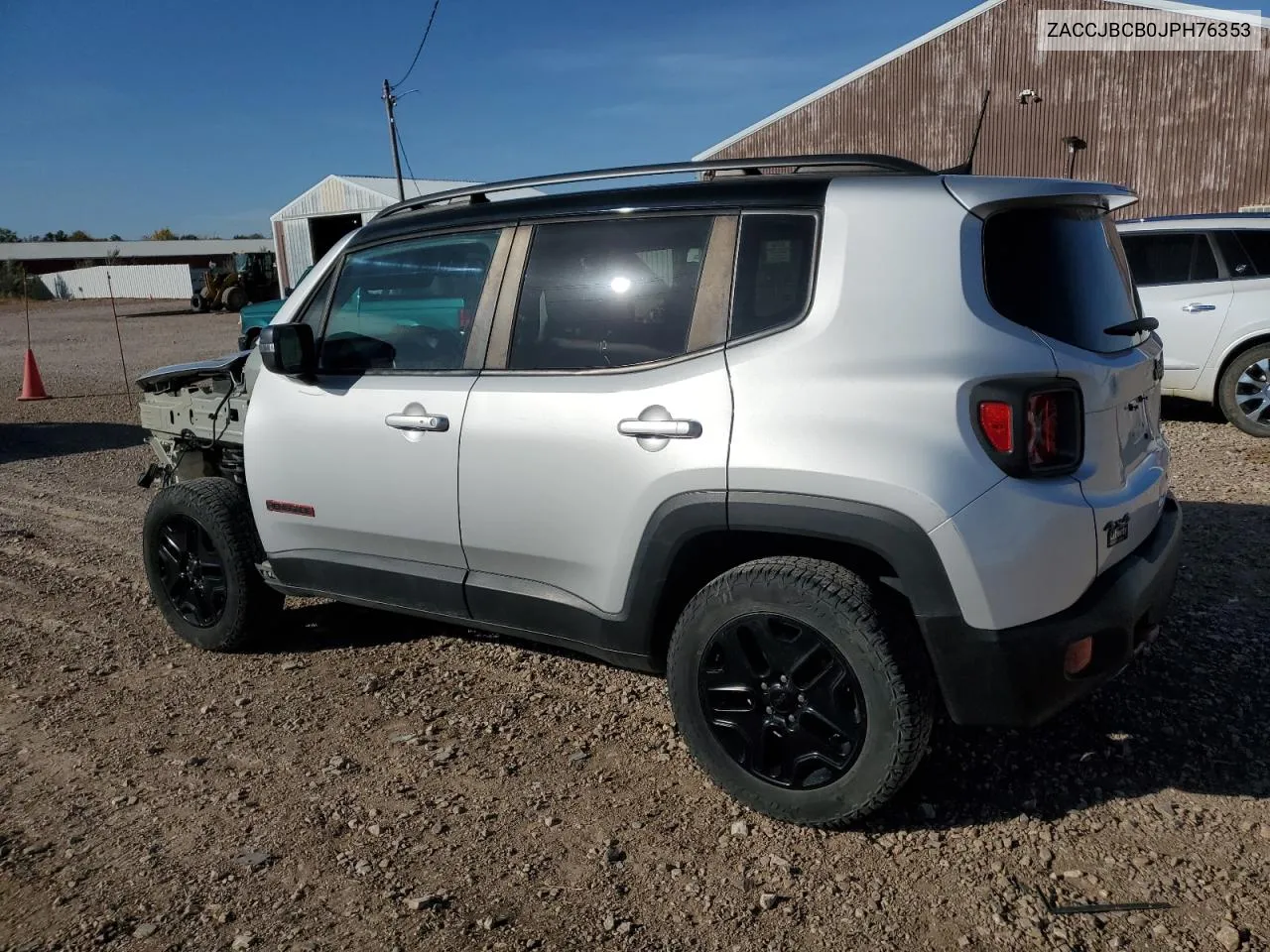 2018 Jeep Renegade Trailhawk VIN: ZACCJBCB0JPH76353 Lot: 77597514